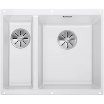 Blanco Subline 340/160-U rechts weiß + Handbetätigung + InFino
