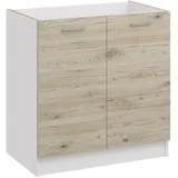 roe furniture Spülenschrank, Bordeaux, Holzwerkstoff, 80x82x44 cm, Küchen, Küchenmöbel, Küchenschränke, Küchenunterschränke