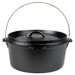 GARDEN PLEASURE Topf, schwarz, Gusseisen