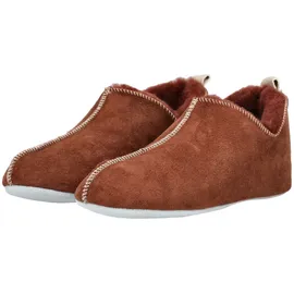 SHEPHERD Hausschuh Veloursleder Rot 38