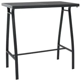 vidaXL Gartenbar Set 5-tlg. Schwarz/Grau