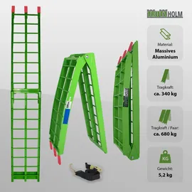 Baumarktplus TRUTZHOLM 1 x Auffahrrampe Klappbar Länge 180 cm Riffelstab