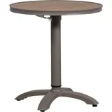 Woood Bartisch Jeppe rund 70 x 110 cm Braun/Grau
