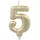 Papstar Zahlenkerze mit Halter 7 cm 12 St. Gold