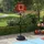 sportnow Basketballständer Magnet-Dartscheibe Basketballkorb mit Ständer