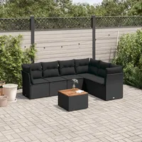 Festnight Gartenlounge mit Stauraum Rattan Garten Loungemöbel Set Ecksofa Garten Lounge Sofa Outdoor Polyrattan Gartensofa Terrasse Ecklounge Terrassenmöbel Gartenmöbel