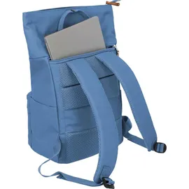 Travelite Rucksack Basic Short Handle Rollup Backpack Denim