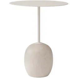 &Tradition Lato LN8 Beistelltisch, crema diva marmor / ivory white