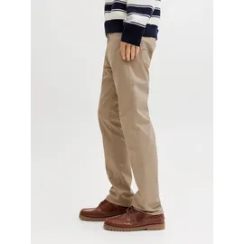 JACK & JONES "JPSTCLARK FINN PANTS SN", Herren, Gr. 36, Länge 34, lemon pepper, Web, Obermaterial: 97% Baumwolle, 3% Elasthan, unifarben, regular fit lang, Hosen 5-Pocket-Hose