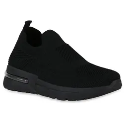 Damen Slip Ons in Schwarz