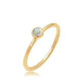 Elli Ring 925 Sterling Silber Verlobungsring in Gold | Gr.: 54