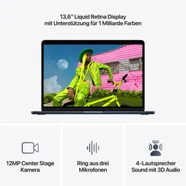 Apple MacBook Air M5 2026 13,6'' 16 GB RAM 512 GB SSD 8-Core GPU Mitternacht