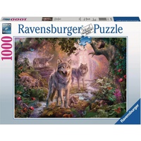 Ravensburger Puzzle Wolfsfamilie im Sommer 1000 Teile