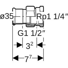 Geberit Mapress Edelstahl Übergangsverschr.