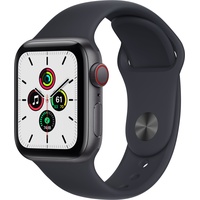 Apple Watch SE GPS + Cellular 44mm Space grau Sportarmband Mitternacht