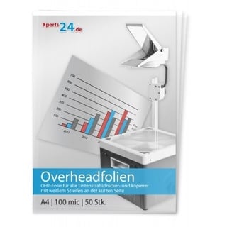 Overhead-Folien für Tintenstrahlkopierer und drucker s/w und farbig DIN A4