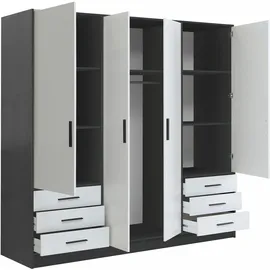 Forte Jupiter 207 x 200 x 60 cm schwarz/weiß