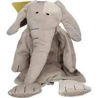 Difrax® Éléphant Elliot peluche plate soft gris Coussin Chauffant 1 pc(s)