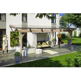 SKANHOLZ Terrassenüberdachung Ravenna 648 x 350 cm beige