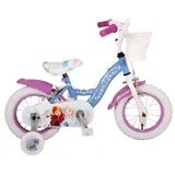 Volare Kinderfahrrad Disney Frozen 2 12 Zoll, Kinderrad in Blau/Lila