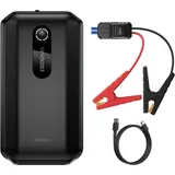 Baseus Super Energy Autostarthilfe, 10000mAh (1000A / 500A) + Krokodilklemmen schwarz