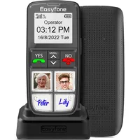 Seniorenhandy 2G Klapphandy Blau Dual Display Großtasten SOS Dual SIM