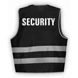 Fassbender-Druck WARNWESTEN - Sicherheitsweste SCHWARZ Warnweste nach EN ISO 20471 zertifiziert - Warn Weste für Security - Unisex mit hochwertigem Reflektorstreifen (SCHWARZ I 3XL/4XL I 5er Set) - 3XL-4XL