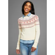 KangaROOS Norwegerpullover mit Herzen Gr. 48/50, beige-melange, , 56738322-48