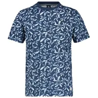 LERROS T-Shirt LERROS T-Shirt mit Print blau 4XL