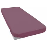 Estella Spannbettlaken für Topper Zwirnjersey 180 x 200 - 200 x 200 cm aubergine