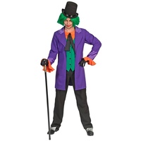 Funny Fashion Clown-Kostüm Crazy Man Kostüm für Herren, Film Comic Jacke Lil lila 56-58