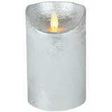 coen bakker LED Echtwachskerze 10 cm silber