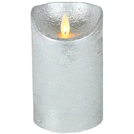 coen bakker LED Echtwachskerze 10 cm silber
