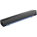 PC-Soundbar, USB-verkabelte LED-Soundbar mit 2 Hochleistungslautsprechern, Bass-Surround-Sound-Box, 3D-Stereo-Lautsprecher mit 3,5 mm Klinke für Laptop, Desktop und Smartphone