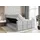 altdecor Boxspringbett mit Fußteil, 2 Matratzen und Topper - 160x200 cm - NOVA-Z KING - Hellgrau Samt - Polsterbett mit, H3- und H4- Matratzen, Be... - Hellgrau