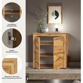 OTTO home Highboard AOSTA 80 x 88 x 35 cm Braun