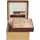 Windrose Wood Schmuckkoffer Leder 18 cm braun