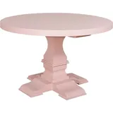 Casa Padrino Landhausstil Esstisch Rund Hellrosa / Rosa Ø 130 x H. 78 cm - Esszimmertisch im Landhausstil