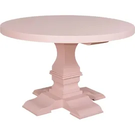 Casa Padrino Landhausstil Esstisch Rund Hellrosa / Rosa Ø 130 x H. 78 cm - Esszimmertisch im Landhausstil