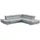 Cotta Ecksofa Kunstleder L-Form 3-Sitzer Grau