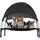 fudajo Hundebett mit Dach S 60 x 45 x 16 cm schwarz