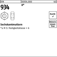 Industrial Quality Supplies Sechskantmutter DIN 934 M 20 x