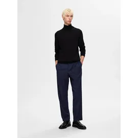 Selected Leroy Pleat Regular Tapered Hosen Blau S
