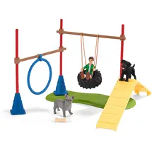 Schleich 42536 Spielspaß für Hunde, ab 3 Jahren, FARM WORLD - Spielset, 14 Teile