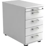 Hammerbacher Solid SC50 Standcontainer 42,8 x 80,0 x 72,0 - 76,0 cm weiß