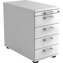 Hammerbacher Solid SC50 Standcontainer 42,8 x 80,0 x 72,0 - 76,0 cm weiß