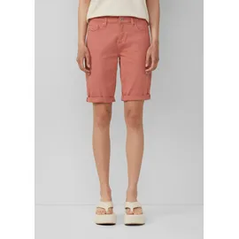 QS Catie Jeansshorts Slim Fit Mid Rise Orange 34