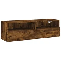VidaXL TV-Wandschrank Räuchereiche 100x30x30 cm Holzwerkstoff