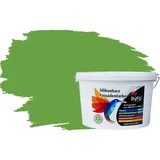 RyFo Colors Fassadenfarbe Silikonharz Fassadenfarbe Schilfgrün 10l, 1 L ca. 6 m2, Wasserabweisend, diffusionsfähig, schützt vor Schmutz, Algen, Pilzen grün