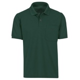 Trigema Poloshirt TRIGEMA Polohemd mit Brusttasche (1-tlg) grün M